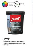 Plascon Nuroof Cool White Low Sheen Exterior Roof Paint 8146861-20L