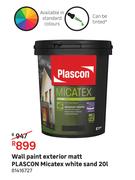 Plascon Micatex White Sand Exterior Matt Wall Paint 81416727-20L