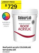 Colourlab Terracotta Roof Acrylic Paint 81456001-20L