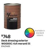 Woodoc Rich Meranti Exterior Deck Dressing 81421400-5L