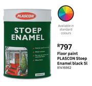 Plascon Stoep Enamel Black Floor Paint 81416862-5L