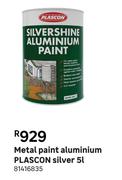 Plascon Silver Aluminium Metal Paint 81416835-5L
