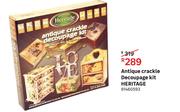 Heritage Antique Crackle Decoupage Kit 81460593