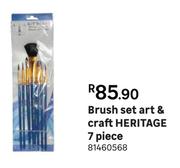Heritage Art & Craft 7 Piece Brush Set 81460568