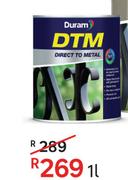 Duram DTM Smooth Black Metal Paint 81417184/81459481-1L