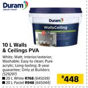 Duram 10Ltr Walls & Ceilings PVA