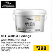 Fired Earth 10Ltr Walls & Ceilings 