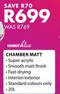 Chamberlains Chamber Matt-20Ltr