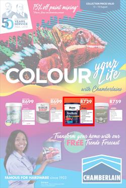 Chamberlains : Colour Your Life (13 Aug - 19 Aug 2018), page 1
