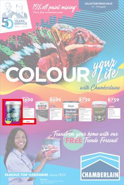 Chamberlains : Colour Your Life (13 Aug - 19 Aug 2018), page 1