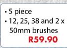 Chamber Value Paint Brush Set 5 Piece