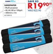 Chamberlain Chamber Value Sandpaper-300mm x 1m Each