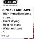 Alcolin Contact Adhesive-5Ltr