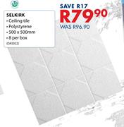 Selkirk Ceiling Tile-500 x 500mm