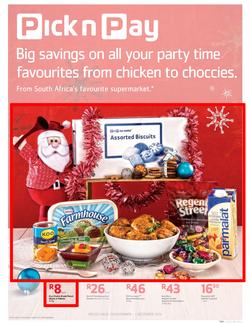 Pick n Pay : Save On All Your Party Favourites ( 19 Nov - 01 Dec 2013 ), page 1