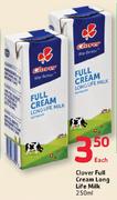 Clover Full Cream Long Life Milk-250ml Each