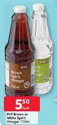 PnP Brown Or White Spirit Vinegar-750ml Each