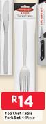 Top Chef 4 Piece Table Fork Set