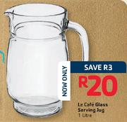 Le Cafe Glass Serving Jug-1L
