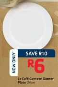 Le Cafe 24cm Canteen Dinner Plate