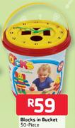 Blocks In Bucket-50-Piece