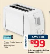 PnP Counter Point 2-Slice Toaster-CPTT-200