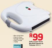 PnP Counter Point Big Deal Sandwich Toaster-CP013