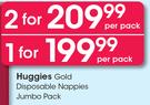 Huggies Gold Disposable Nappies Jumbo Pack-Per Pack