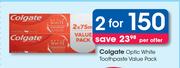 Colgate Optic White Toothpaste Value Pack-For 2