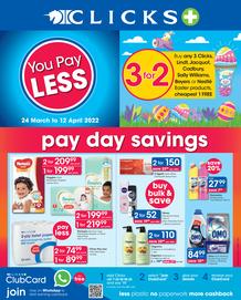 Clicks : You Pay Less (24 March - 12 April 2022)