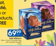 Sally Williams Milk Or Dark Chocolate Egg With Roasted Nougat-110g Each