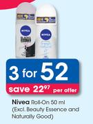 Nivea Roll On-For 3 x 50ml