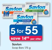 Savlon Soap Bars-For 5 x 175g