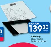 Safeway Glass Digital Bathroom Scales-Each