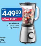 Kambrook 500 Watt Glass Jug Blender-Each