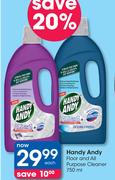 Handy Andy Floor And All Purpose Cleaner-750ml Each