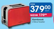 Kambrook 2 Slice Toaster-Each