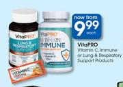 Vita Pro Vitamin C, Immune Or Lung & Respiratory Support Products-Each