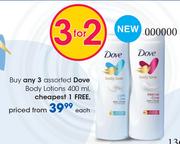 Dove Body Lotions Assorted-400ml Each