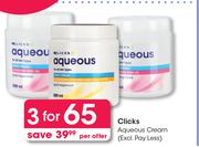 Clicks Aqueous Cream-For 3