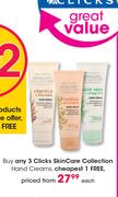 Clicks Skin Care Collection Hand Creams-Each