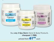 Epy Derm Hand & Body Products-Each