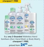 Guardrol Waterless Hand Sanitisers-Each