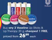  Vaseline Lip Sticks & Lip Therapy 20g-Each