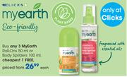 My Earth Roll Ons 50ml Or Body Spritzers 100ml-Each