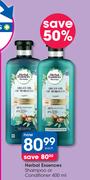 Herbal Essences Shampoo Or Conditioner-400ml Each