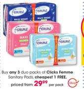 Clicks Femme Sanitary Pads-Per pack