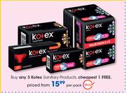 Kotex Sanitary Products-Per Pack