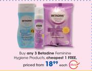 Betadine Feminine Hygiene Products-Each