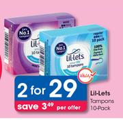 Lil-Lets Tampons 10 Pack-For 2